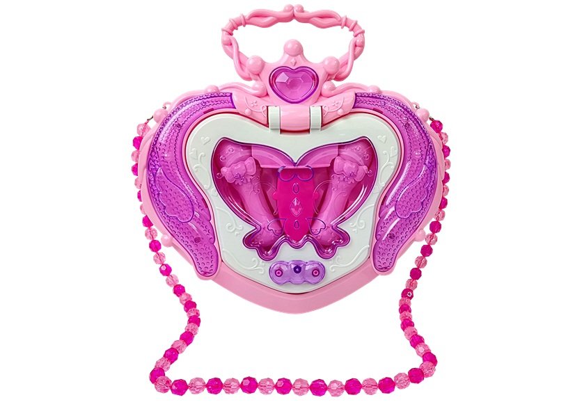 Music Box On Stand Microphone Speaker Pink