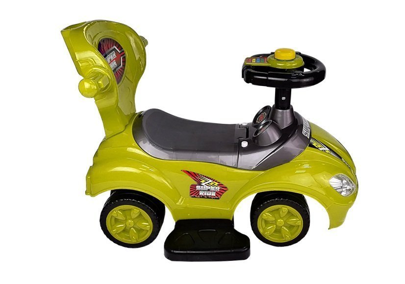 Toddlers Ride On Push Along With Parent Handle Mega Car 3in1 Yellow