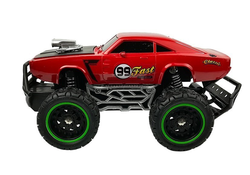 Remote Controlled Car Off-road R/c Red High Wheels