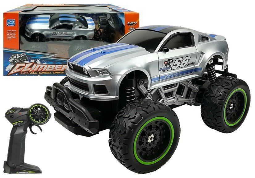 Remote Controlled Car Off-road R/c Silver High Wheels