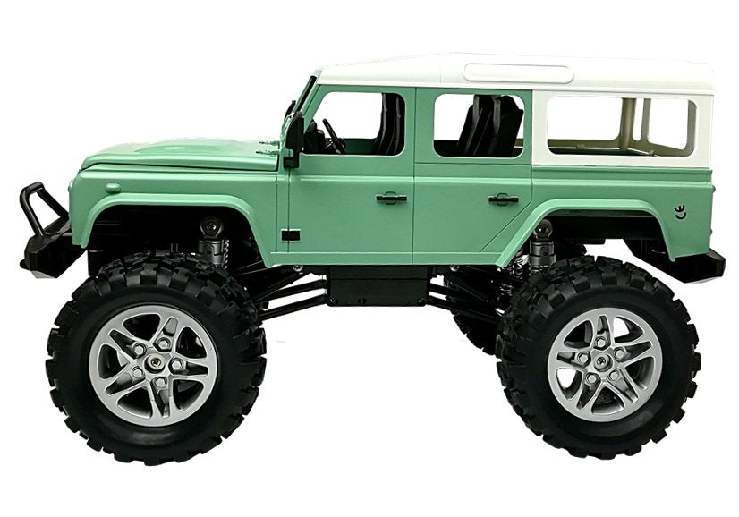 Remote Control Car Jeep R / C Green 7.5 Km / H 1:14 2.4g