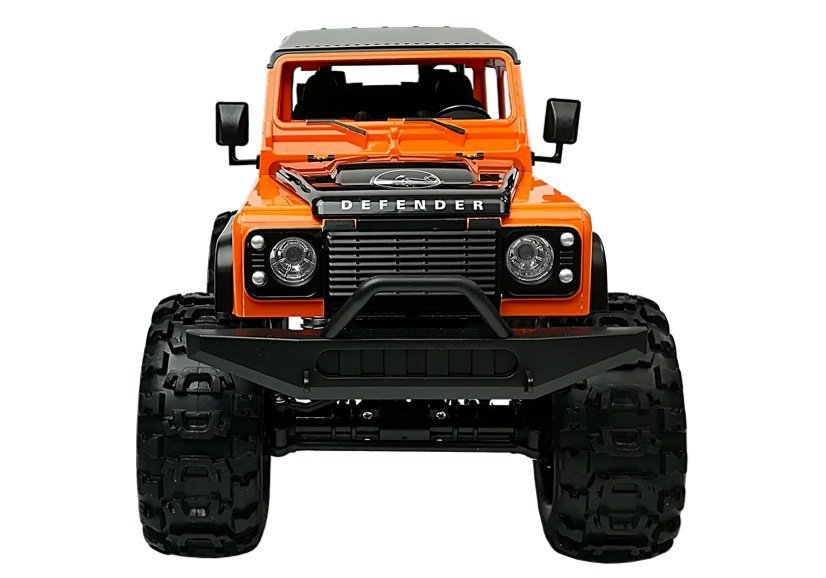 Remote Controlled Car Land Rover Defender R/c Orange 1:14