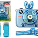 The Camera Blows Soap Bubbles Battery Blue Bubble Generator