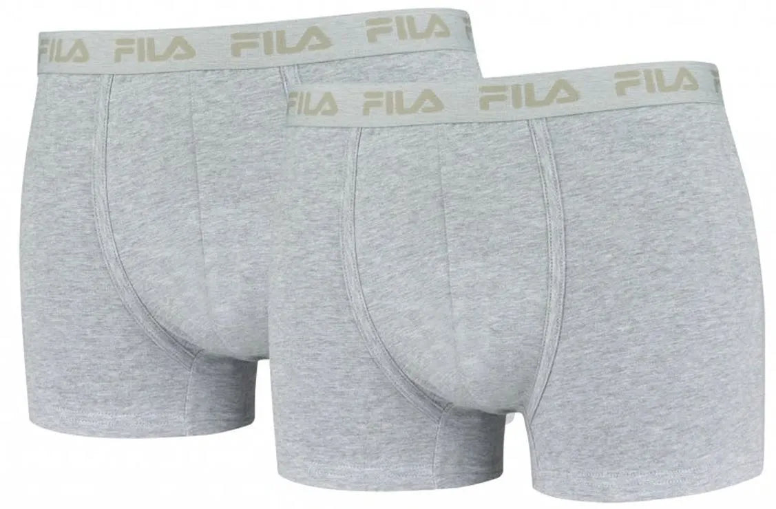 Boxer da uomo Fila confezione da 2 grigi