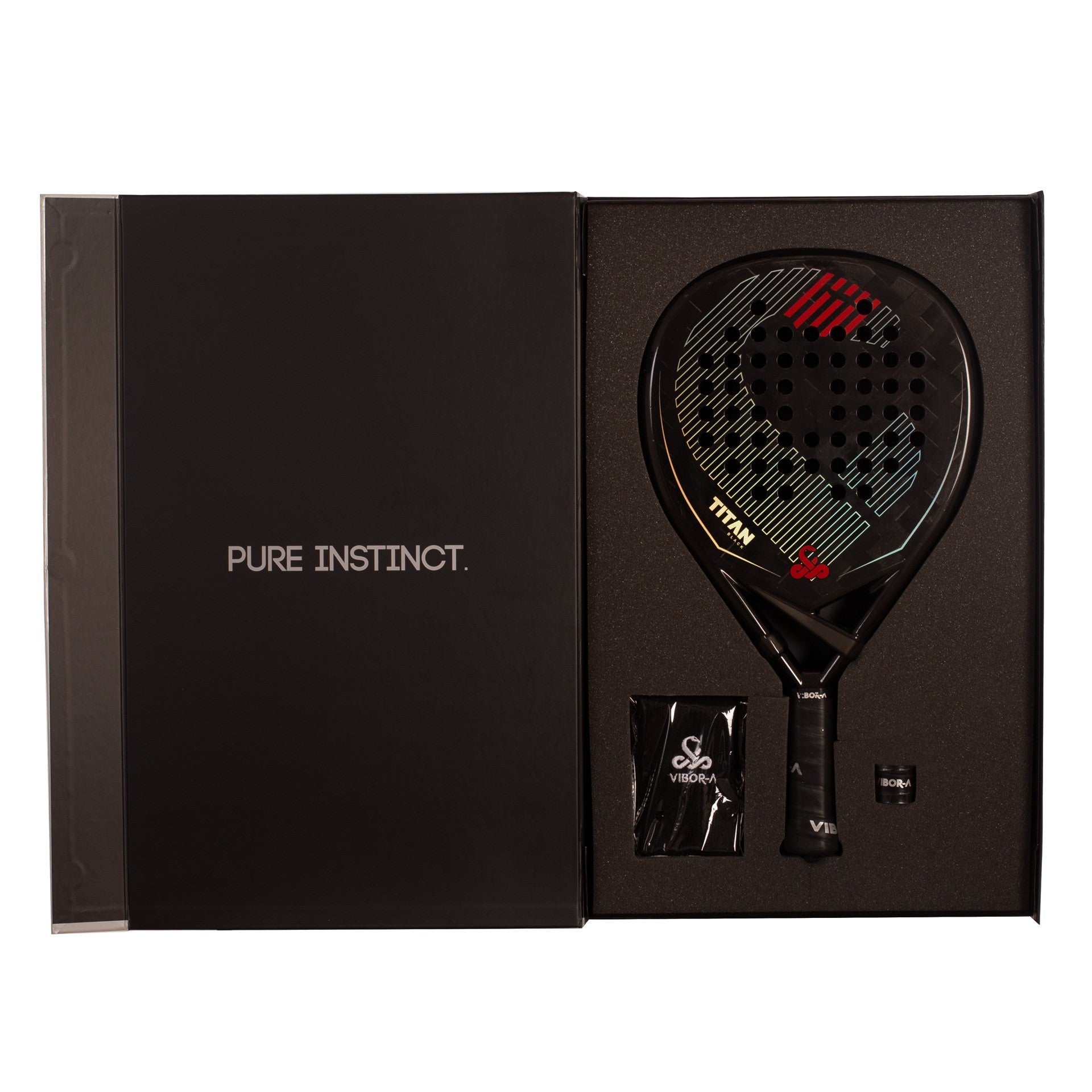 Pack Racket Padel Vibor-a Titan 15k Black Twill