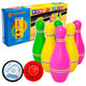 Bowling Arcade Game Set With Lights Colorful Discs For Children