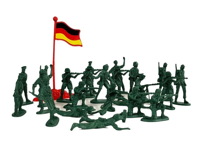 Large Military Military Set 100 Pieces Soldiers Flags