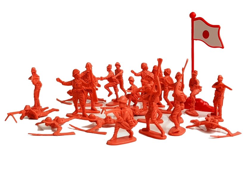 Large Military Military Set 100 Pieces Soldiers Flags
