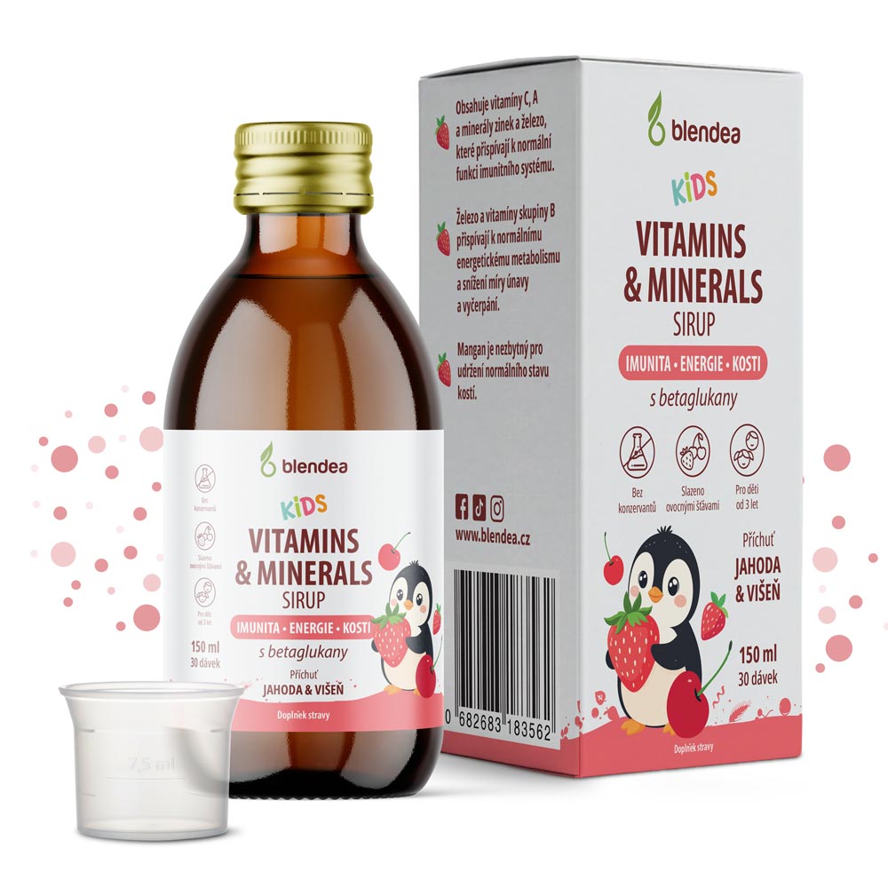 Blendea Kids Sirup Med Vitaminer Mineraler Og Betaglucaner 150 Ml