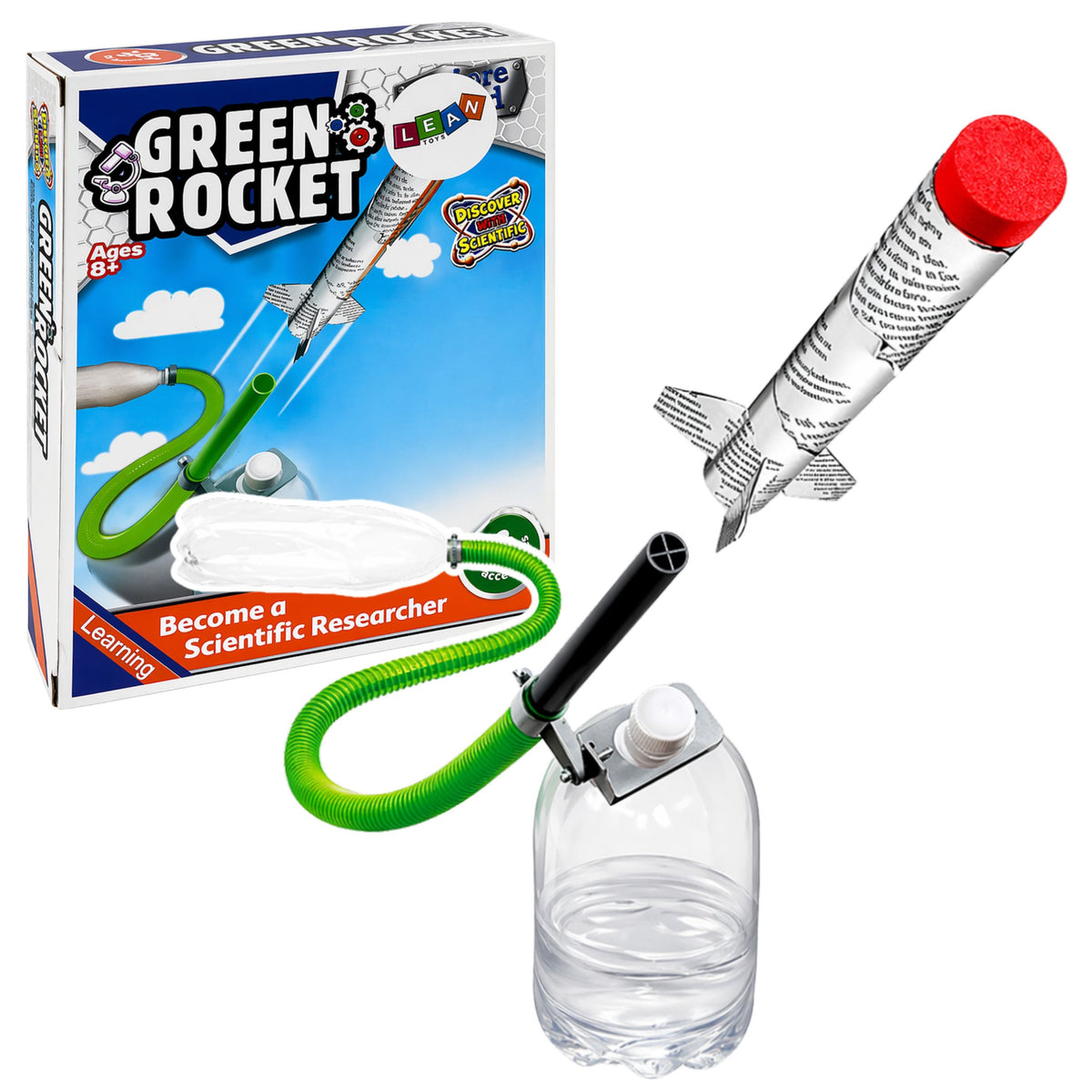Diy Compressed Air Rocket Educational Science Kit 25m Flight