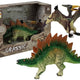 Set Of Stegosaurus Pteranodon Dinosaur Figurines