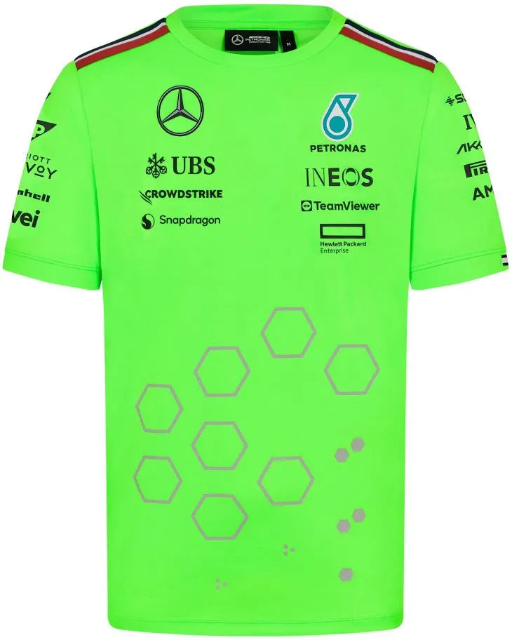 T-shirt vert Mercedes Mapf1 Rp Set Up pour hommes