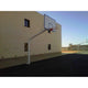 Fixed Single-tube Basketball Hoop Set 140x140 Mm With Anchor Base 2.25 M Projection