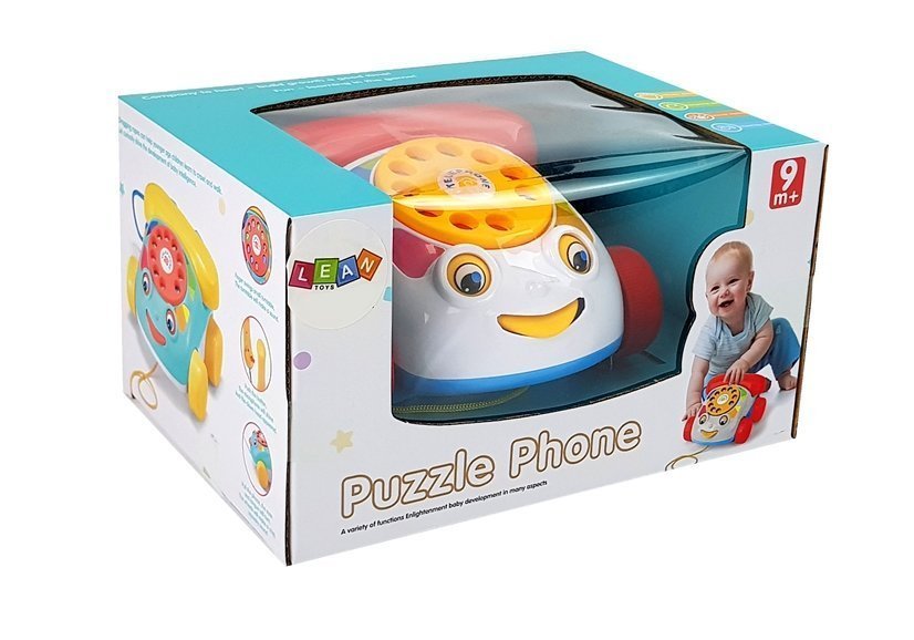 A Pull Phone On Wheels With A Battery Handler For A Baby