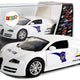 Sports Car Police Dark Windshields With Tension White Light Sound