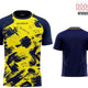 Športové tričko Givova Art Interlock Fluo Yell-modré Žlté