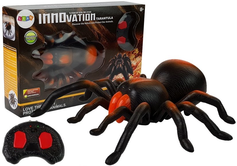 Huge Battery-operated Spider Remote Controlled R / C Black-orange