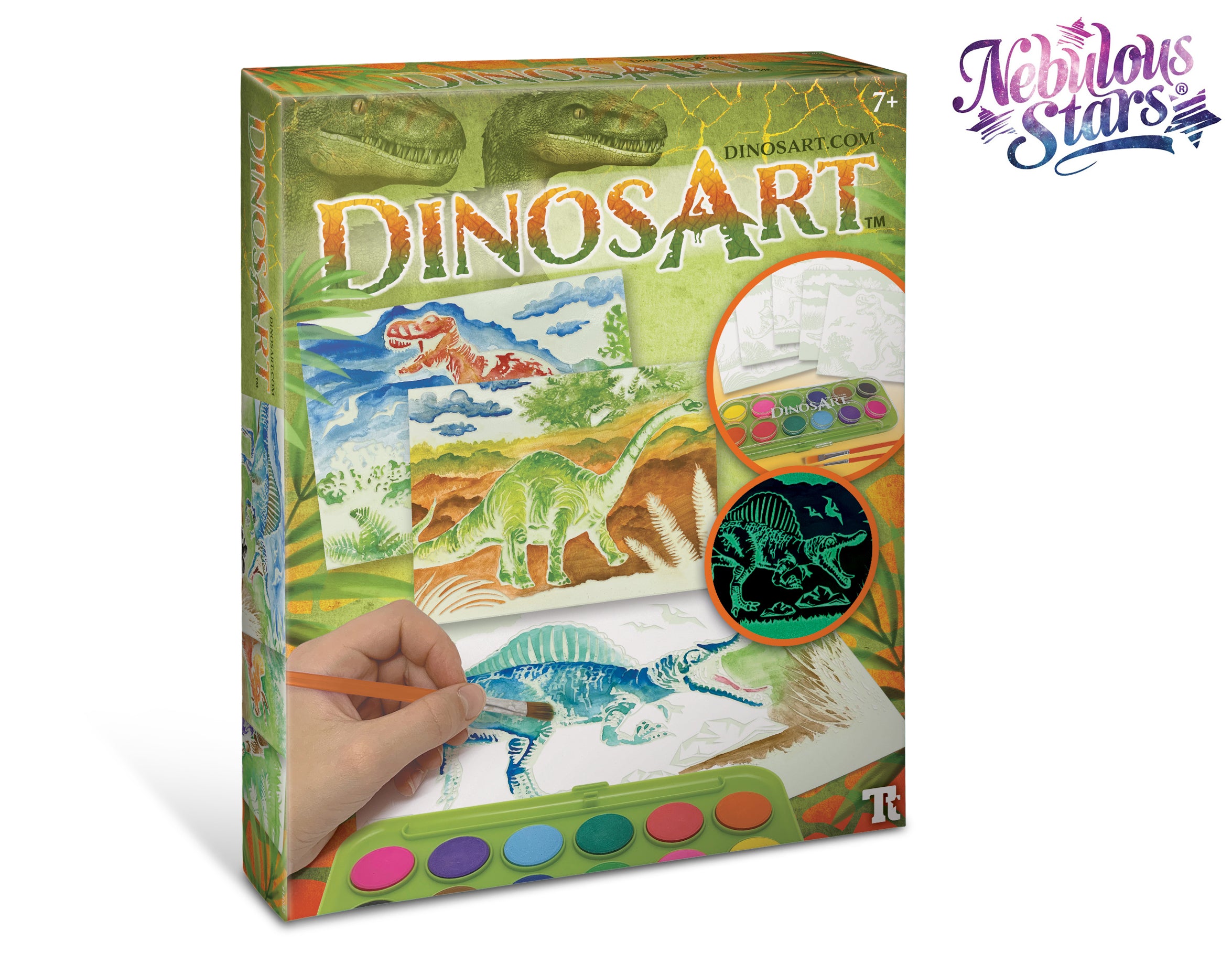 Dinosart magisk akvarel