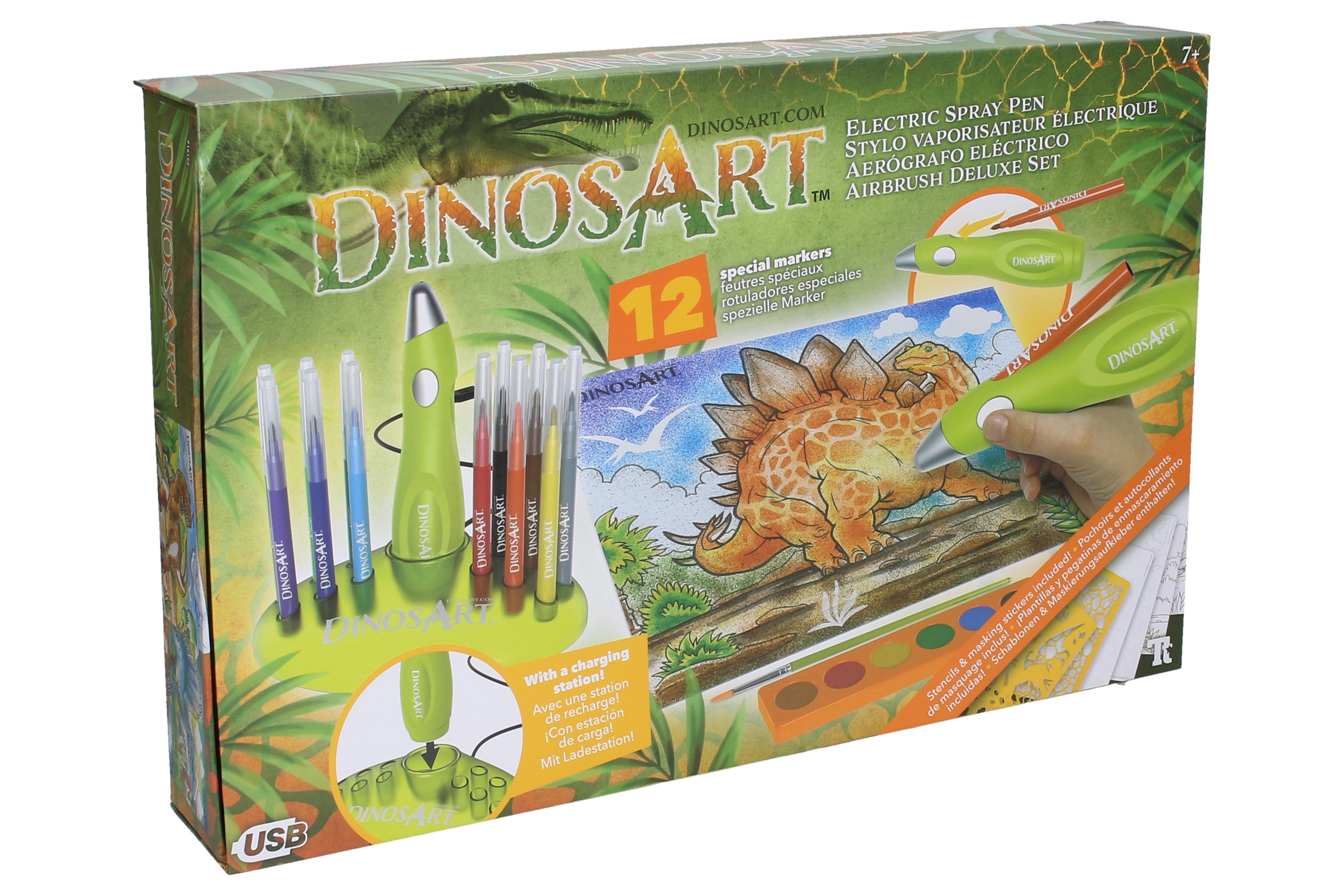 Ensemble de livres de coloriage à l'aérographe Dinosart