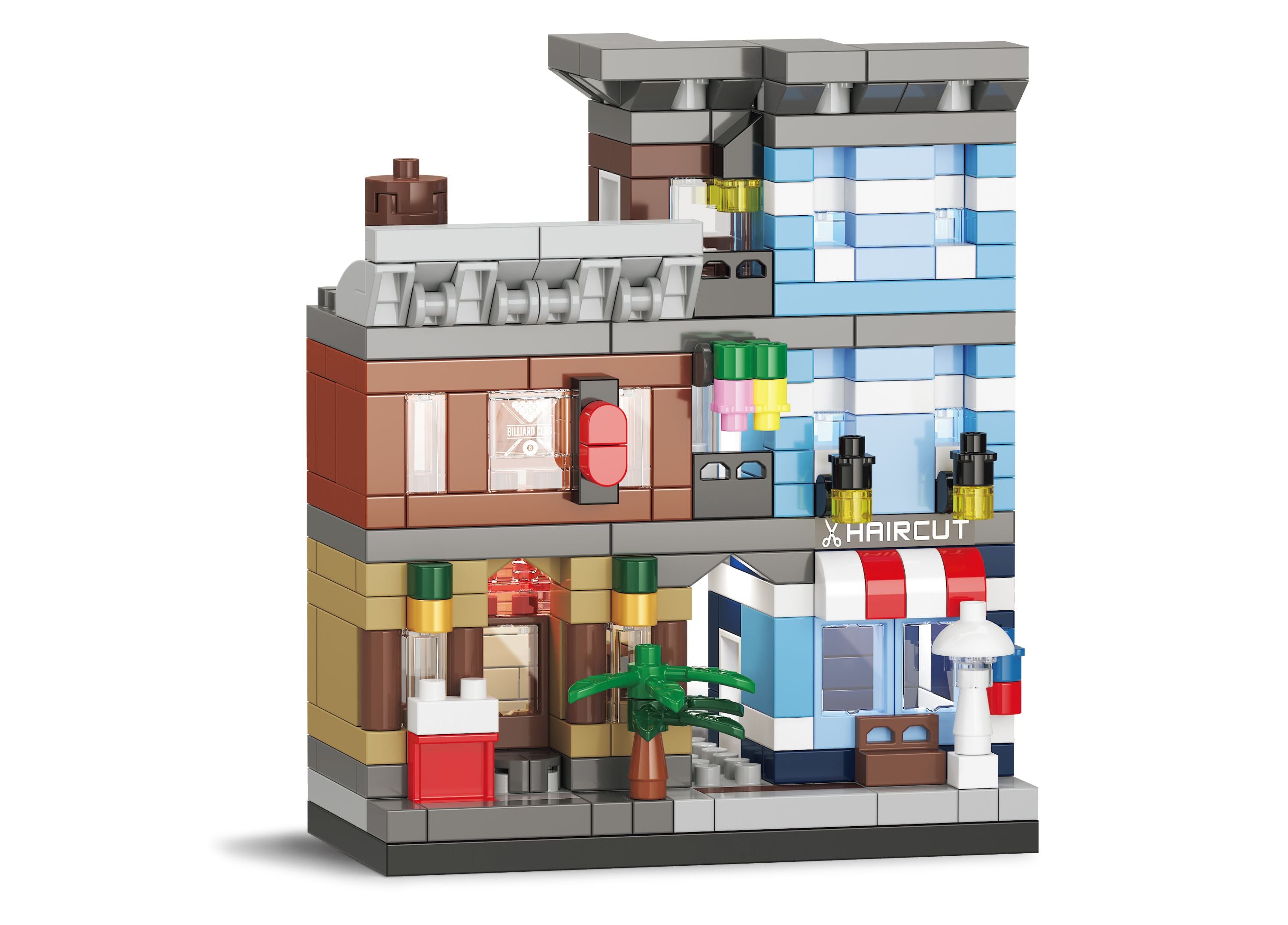 Kit De Construcción Salón De Peluquería Koco 301 Piezas 6,5x4x7,5 Cm