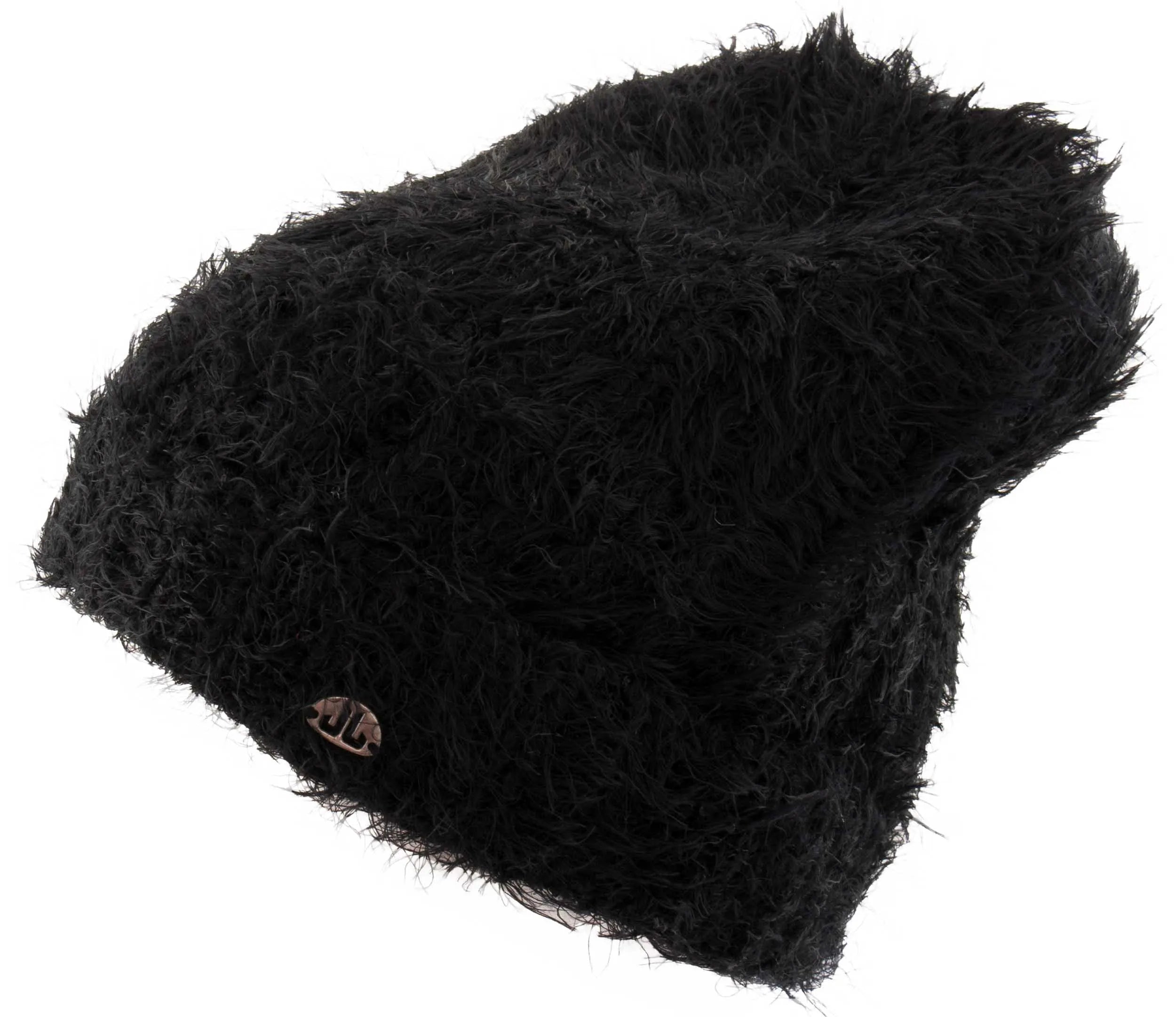 Gorro de invierno para mujer jail jam gorro de pelo negro