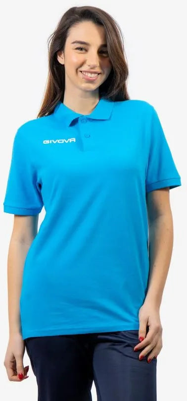 Polo Givova Polo Cotone Piquet Verano Azul