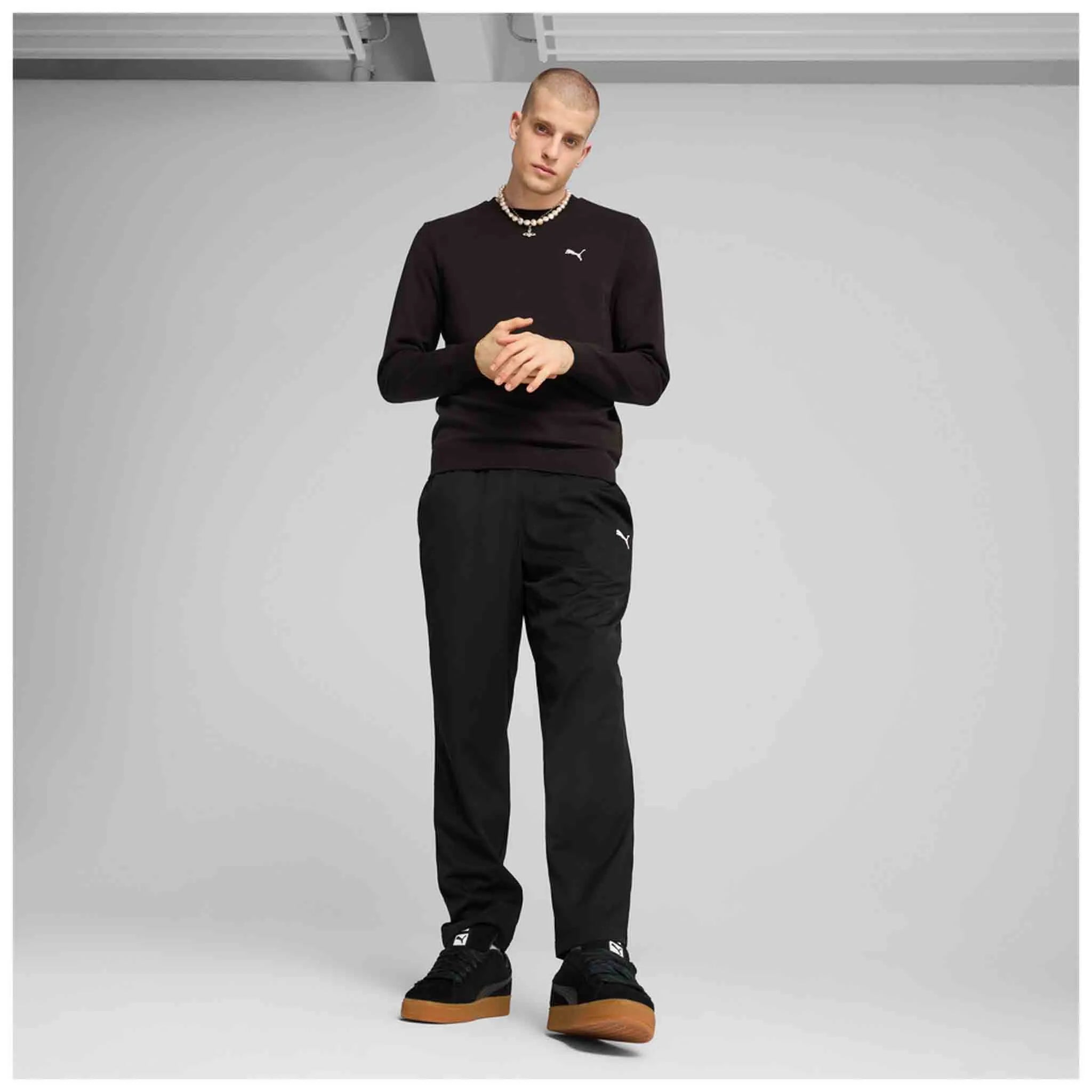 Puma Ess Crew-sweatshirt voor heren zwart
