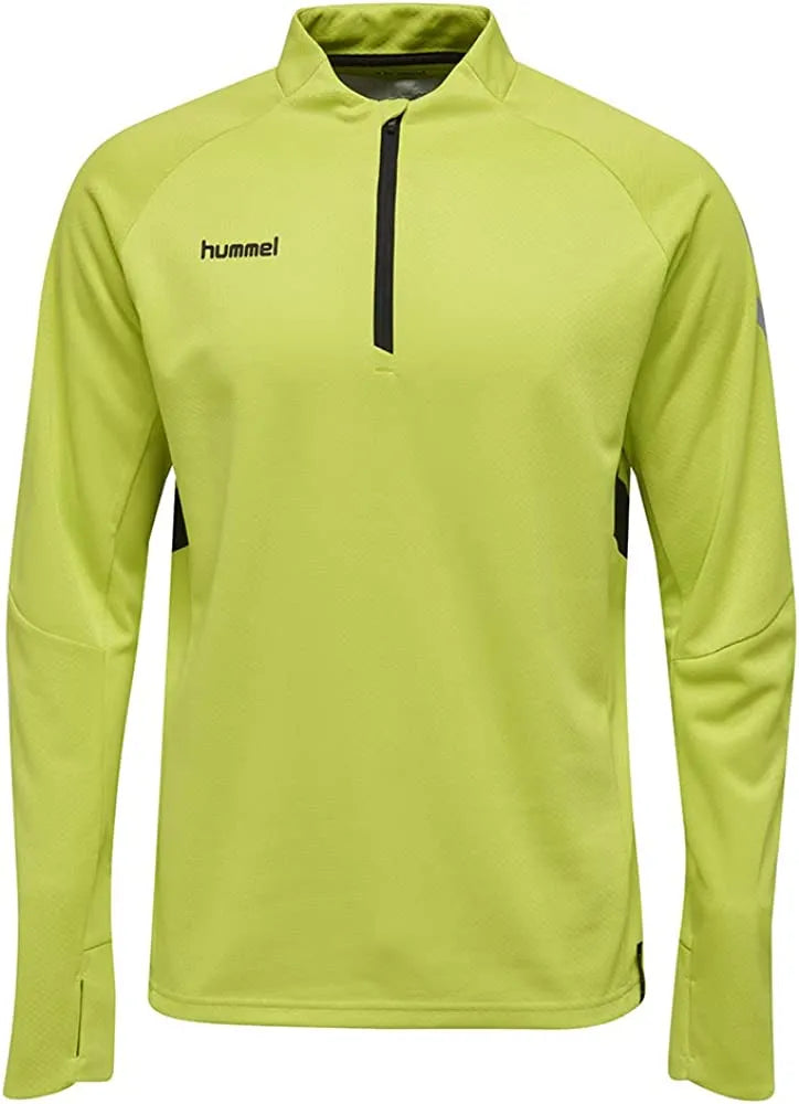 Hummel Tech Move-sweatshirt met halve rits voor heren, limoengroen