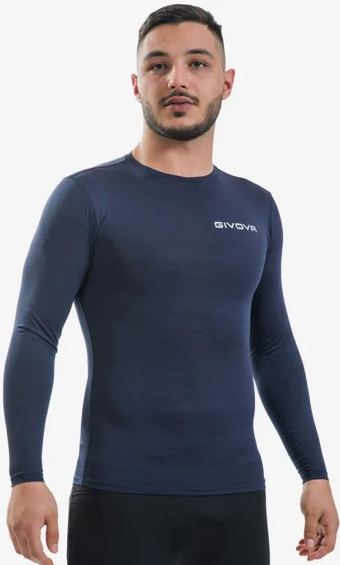 Camiseta funcional givova corpus 3 maglia intima elastica azul s