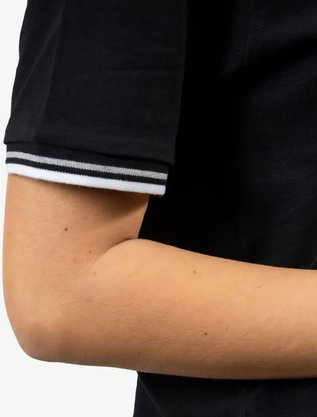 Polo Shirt Givova Черно-бяло Черно 2xl