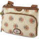 Дамска чанта Fossil Wmns Shoulderbag Key-per Top Zip Dot Cream
