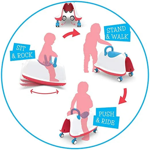 Detský balančný bicykel 4v1 chillafish trackie blue