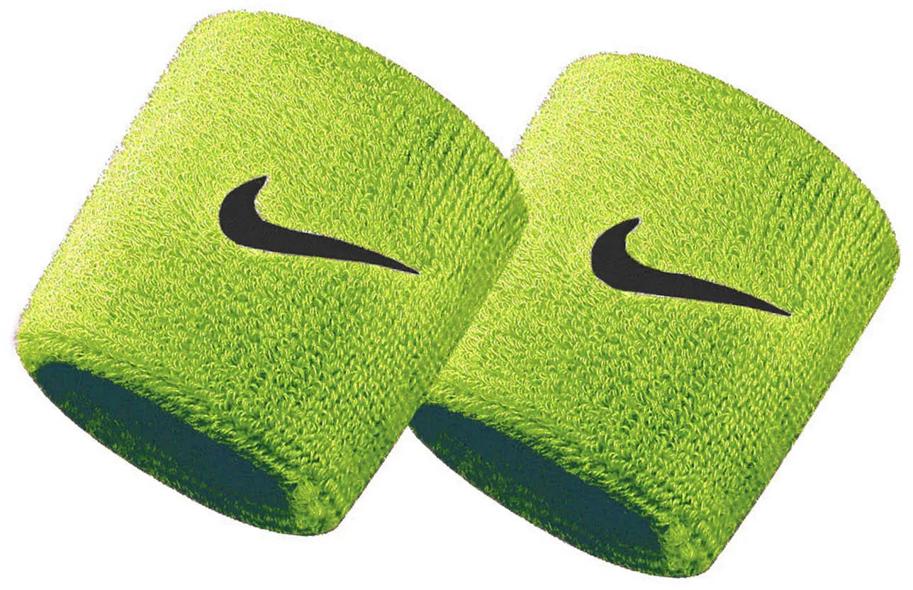 Bannaí láimhe adamhach Nike swoosh glas-dubh