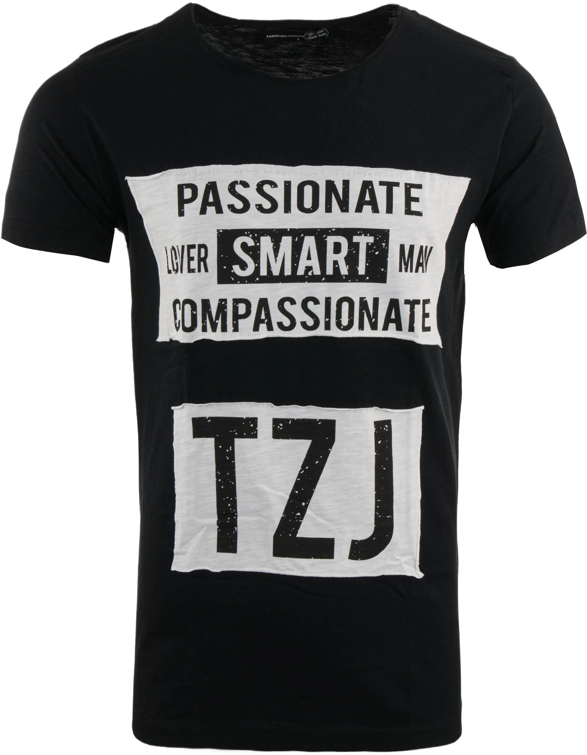 Heren T-shirt Tazzio Ss Met Print Zwart