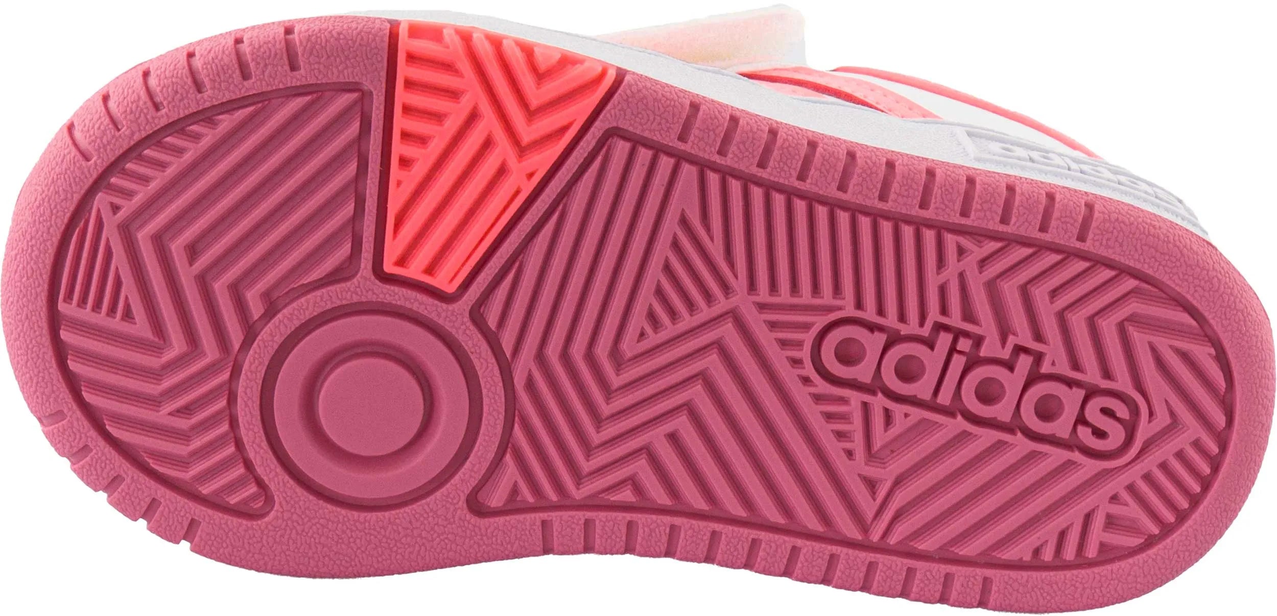 Children's Shoes Adidas Jr Hoops White-pink White