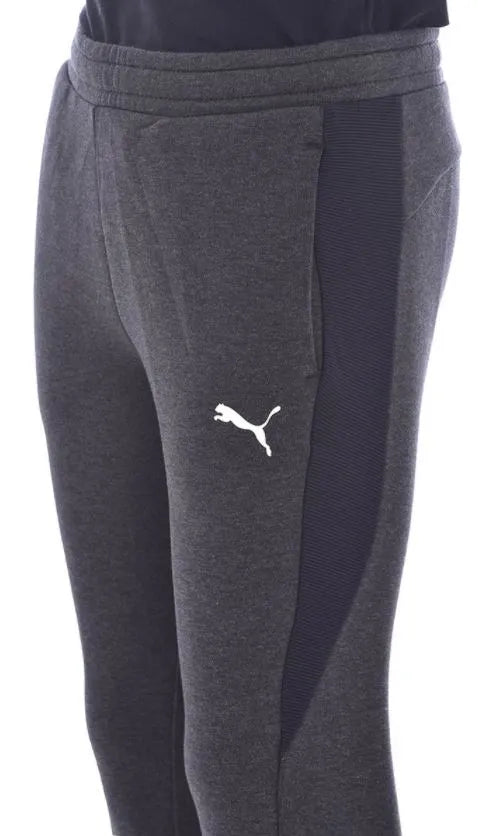 Treninguri pentru copii Pantaloni de sport Puma Gri închis Heather Junior Negru
