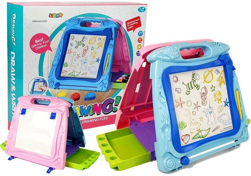Double-sided Drawing Board. Markers. Magnets