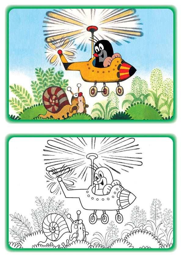 Coloring Page A5 How The Mole Traveled