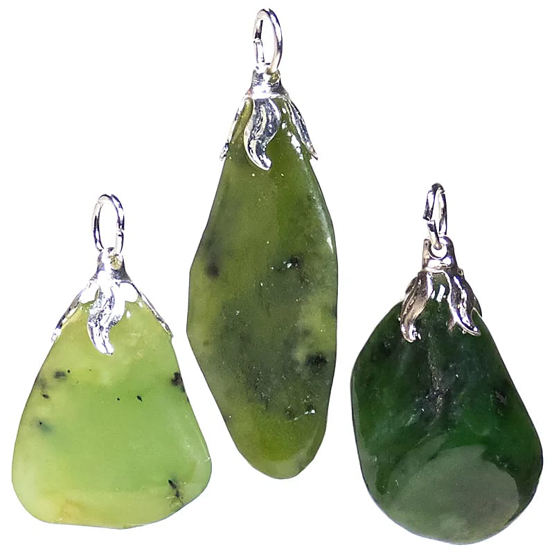 Přívěsek drahokam Jade --±1,5-3cm Balení 3 ks - ±1,5-3cm