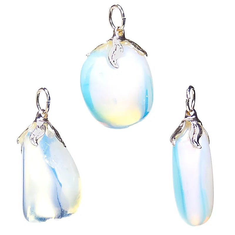 Opalite siogairlín Gemstone -- ± 1.5-3cm Pacáiste As 3 ríomhaire - ± 1.5-3cm Pacáiste As 3 ríomhaire