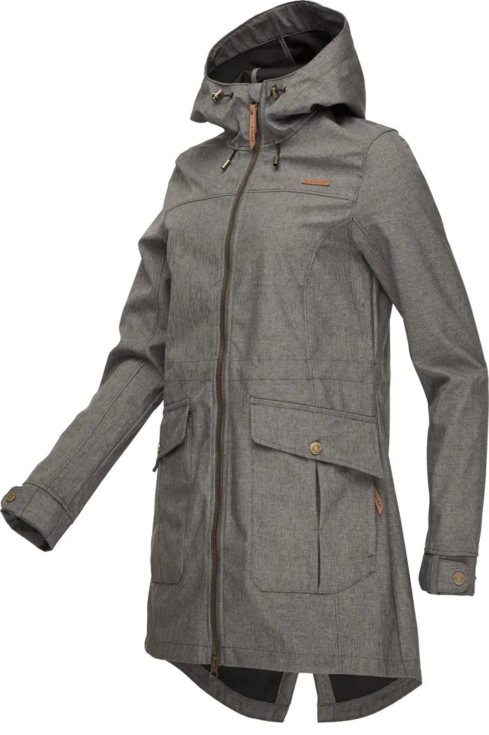 Lúb Cóta Softshell na mBan Lavila Gry Grey