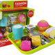 Set Eating Dessert Cake With Tray