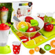 Set Of Vegetables And Fruits With A Battery Blender And A Tray