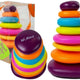 A Pyramid Of Colorful Hoops For A Baby