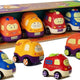 Police Ambulance Cars Set For Toddler With String 4 Pieces