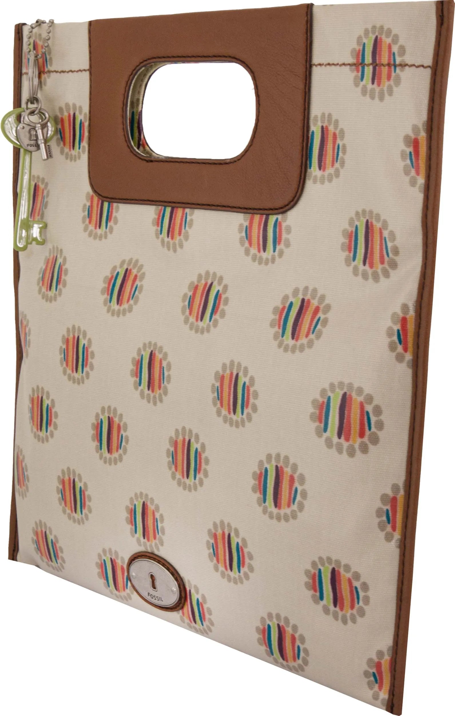 Taška fossil wmns taška cez rameno key-per slim béžová