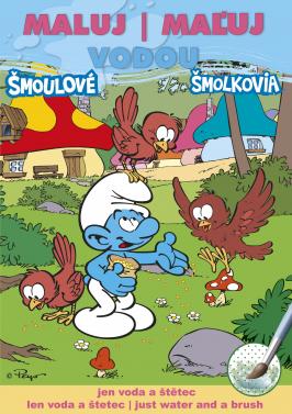 Coloring Book A5 Paint With Water Smurfs