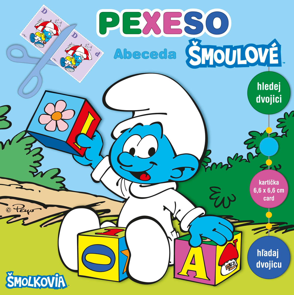Cluiche Cuimhne I Leabhar Oibre Aibítir na Smurfs