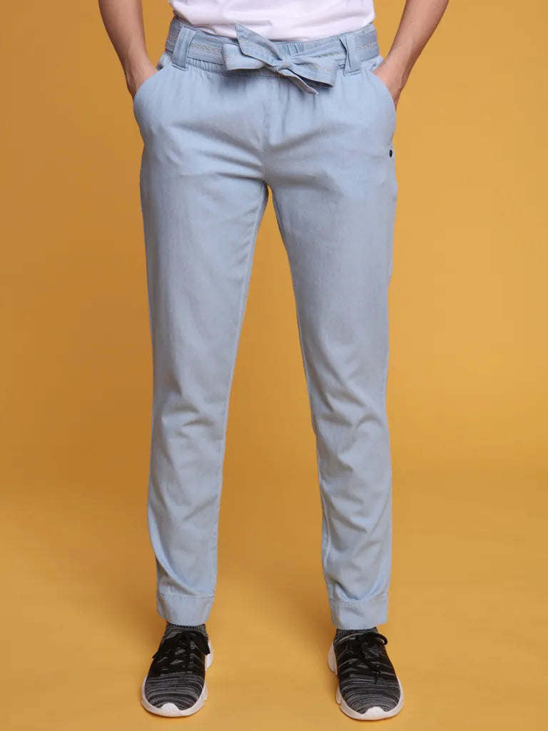 Damenhose Loap Nely Blau