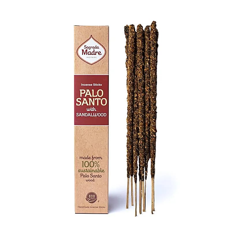 Sagrada Madre Palo Santo Kadidlo se sandálem – sada 3 ks - ±30g